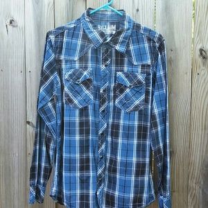 Reclaim Standard long sleeve flannel pattern top